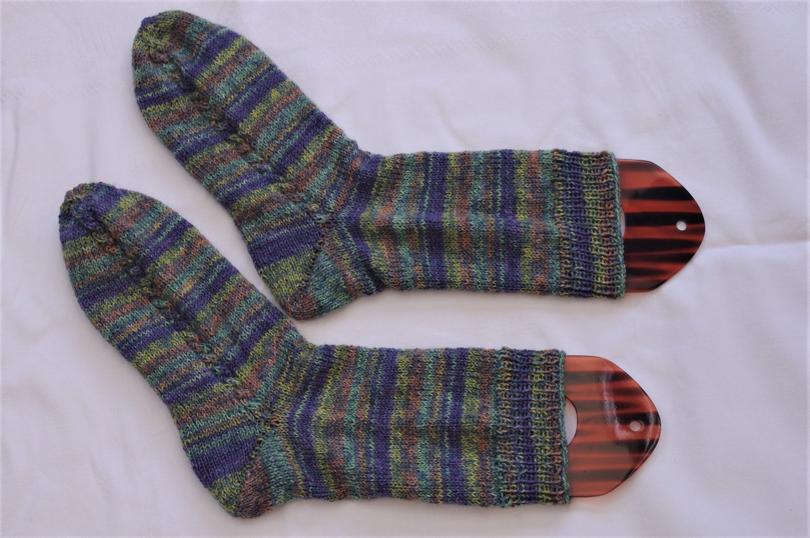 1 Paar handgestrickte Socken - Größe 40/41