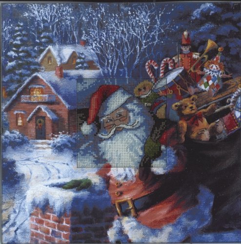 "Weihnachtsmann mit Spielzeug" designed by Nicky Boehme