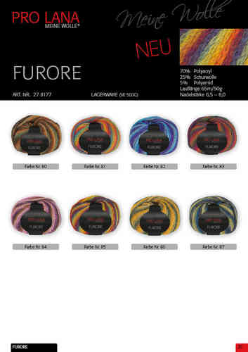 50g "Furore" - Wunderbar anmutende Farben in wunderschönen Farbverläufen.