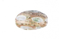 Perle, oval, Muschel geschliffen, 30x18 mm von Rico Design
