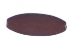 Perle, oval, Holz - braun 45x17mm von Rico Design