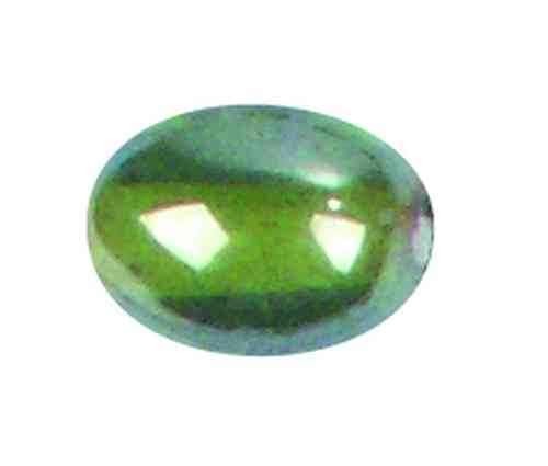 Perle, oval - grün gelüstert, 12x8 mm von Rico Design