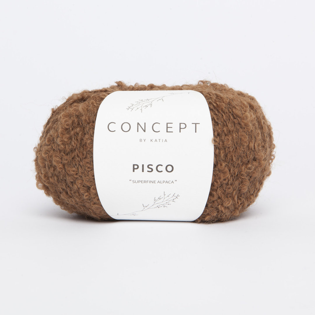 50g "Pisco" - feines Bouclé-Garn aus reiner Alpaka-Wolle - Concept by Katia