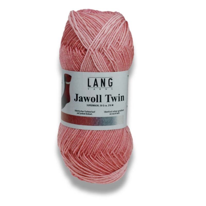 50g "Jawoll Twin" -  Identischer Farbverlauf auf jedem Knäuel.