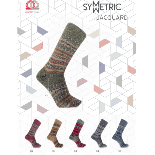 150g "Jacquard Socks"-Stricken Sie Zwei symmetrische Socken trotz Farbrapport!!!