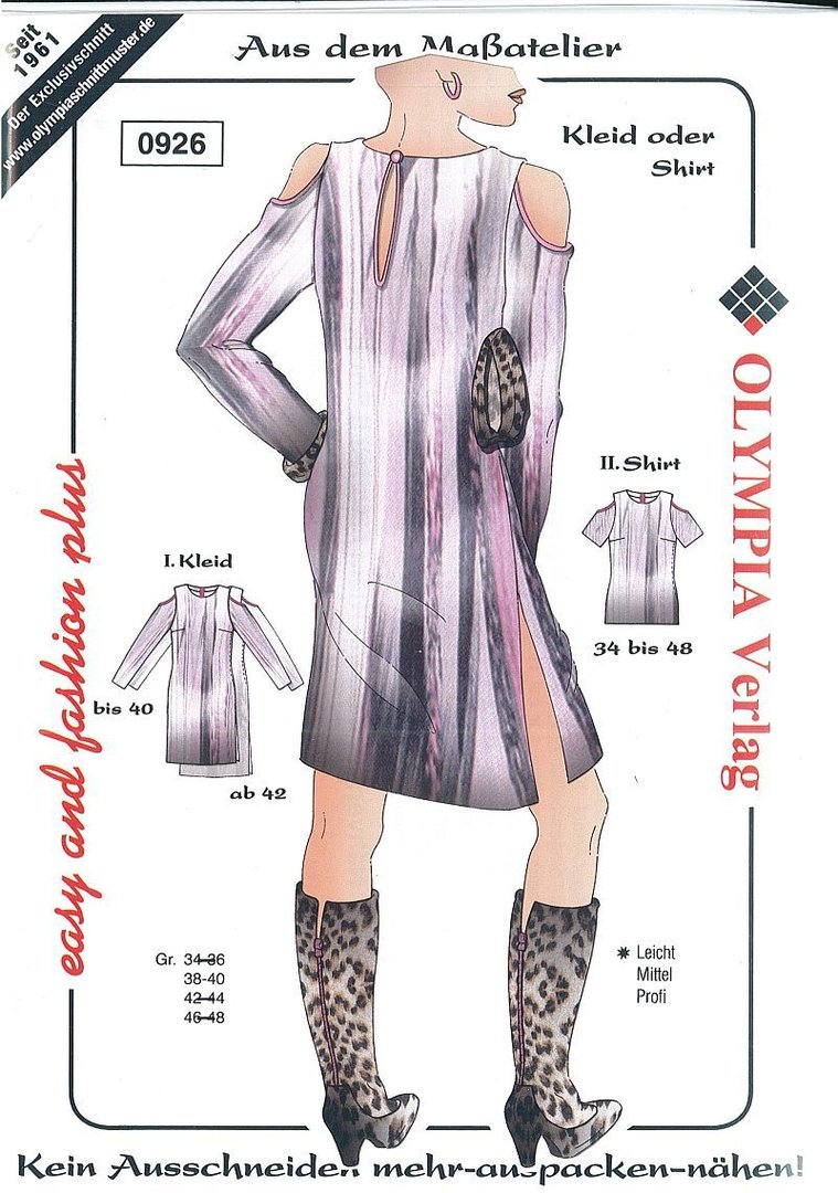 Easy and Fashion Nr. 926 "Kleid oder Shirt" - leicht